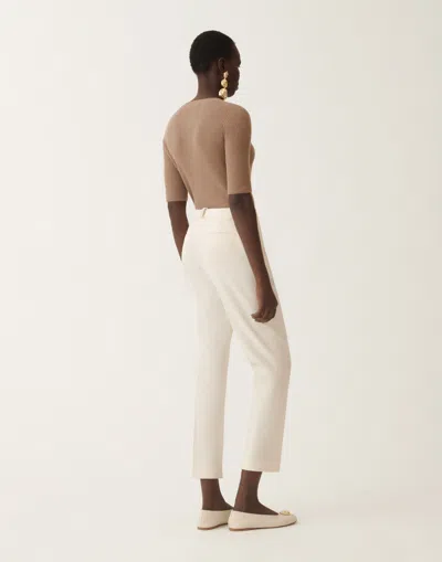 Fabiana Filippi Montefalco Techno Tailoring Trousers In Neutral