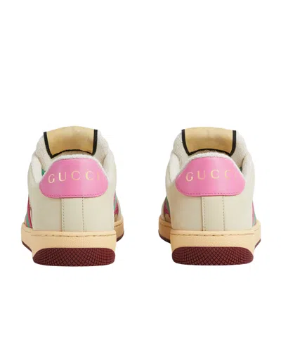 Gucci Screener Trainer In Gg Fabric And Multicolour Details In Multi