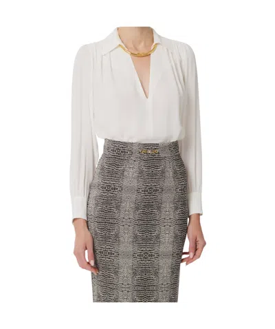 Elisabetta Franchi Viscose Shirt In White