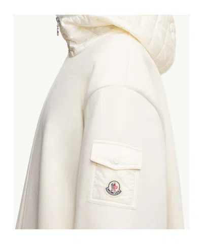 Moncler Virgin Wool Blend Cape In White