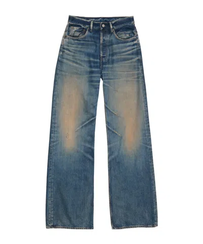 Acne Studios Mens Rocka Straight-leg Denim Jeans Dark Blue