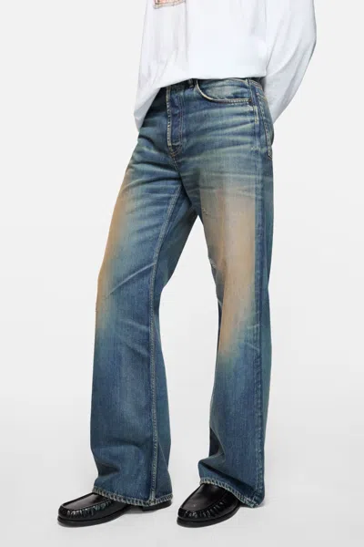 Acne Studios Mens Rocka Straight-leg Denim Jeans Dark Blue