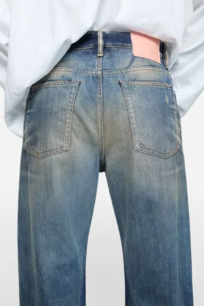 Acne Studios Mens Rocka Straight-leg Denim Jeans Dark Blue