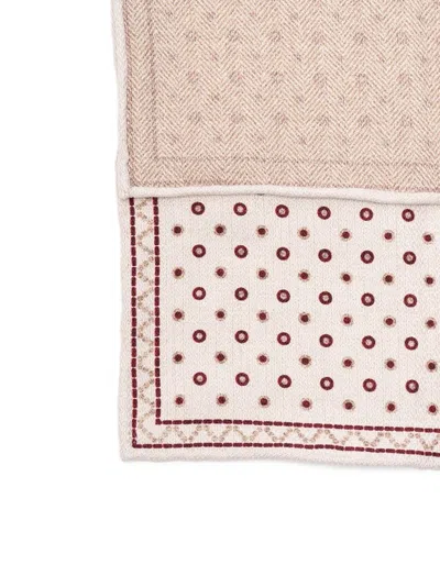 Brunello Cucinelli Geometric-pattern Scarf In Neutral