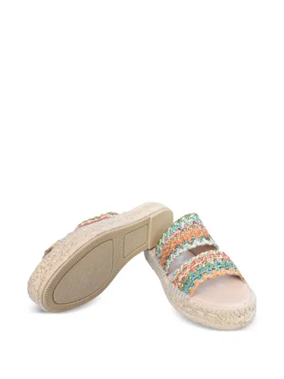 Manebi Braided Strap Espadrille Sandals In Multi