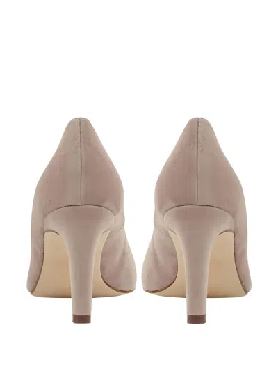 尖头绒面皮高跟鞋