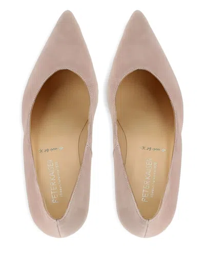 尖头绒面皮高跟鞋