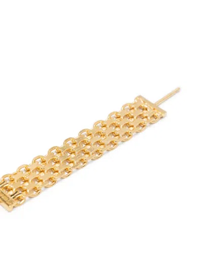 Wouters & Hendrix Stud Earrings With Falling Chained Hoops