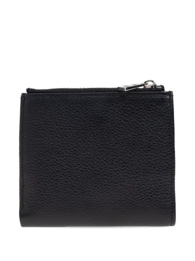 Zadig & Voltaire Mini Textured Finish Wallet In Black