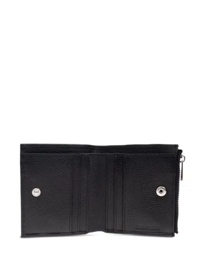 Zadig & Voltaire Mini Textured Finish Wallet In Black