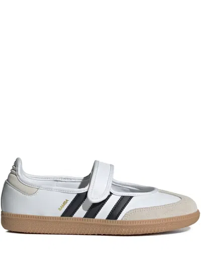 Adidas Originals Samba Mary Jane Ballet Flats In White