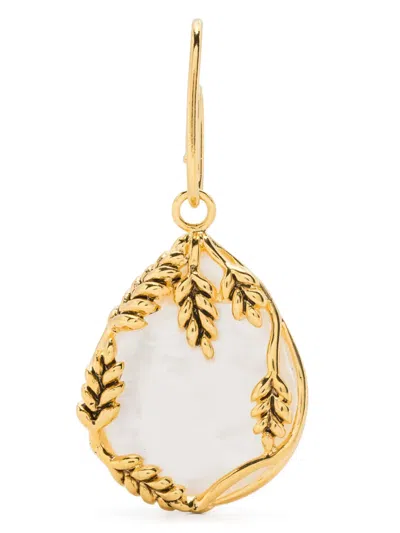 Aurelie Bidermann Mini Françoise Mother Of Pearl Charm In Gold