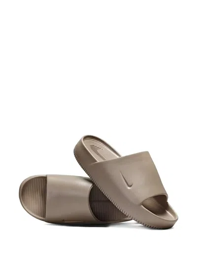 Nike Calm "mink Brown" Slides In Brown