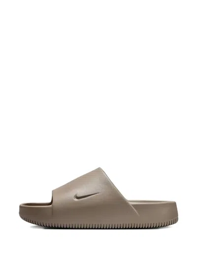 Nike Calm "mink Brown" Slides In Brown