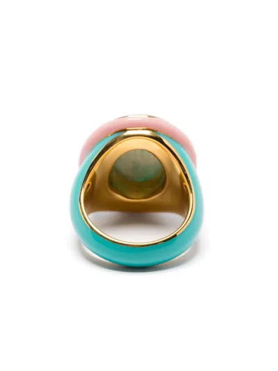 Aurelie Bidermann Tabarin Amazonite Ring In Blue