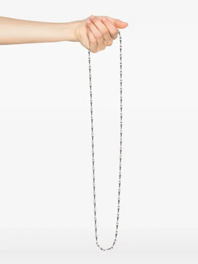 Eddie Borgo Bambu Link Necklace In Silver