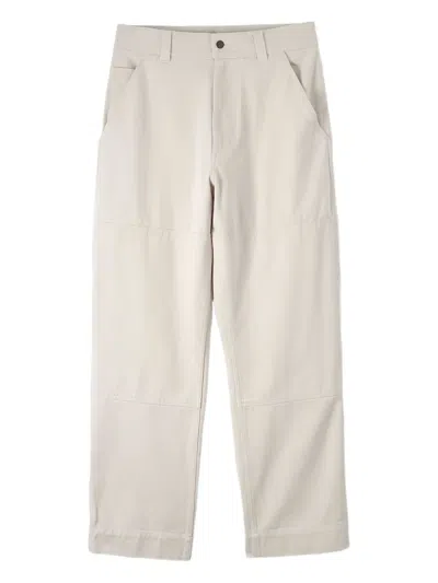 Margaret Howell Cotton Trousers In White