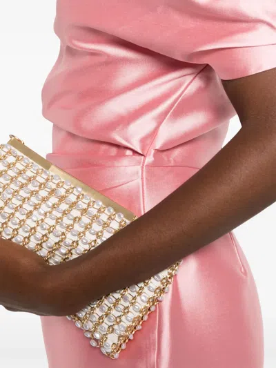 Solace London Ellison Midi Dress In Pink