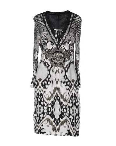 Roberto Cavalli Knee-length Dress In Light Grey