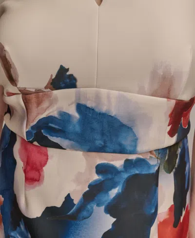 Donna Karan Plus Size Printed Sheath Dress In Multi