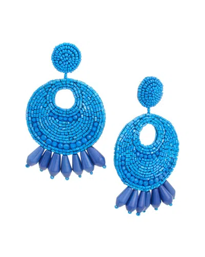 Kenneth Jay Lane Dangle Earrings In Blue