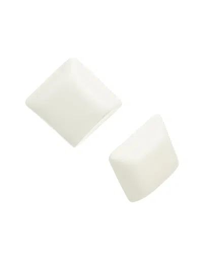 Kenneth Jay Lane Plated Earrings In White