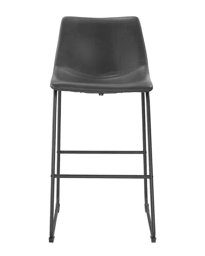 Walker Edison Set Of Two 30in Barstools In Gray