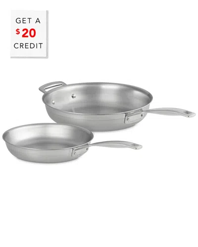 Le Creuset Classic 2pc Frying Pan Set With $20 Credit In Gray
