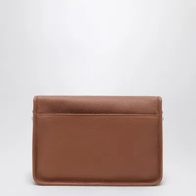 Prada Cognac-coloured Leather Shoulder Bag Men In Brown