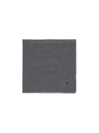 Tom Ford Fringed Edges Houndstooth Pattern Scarf