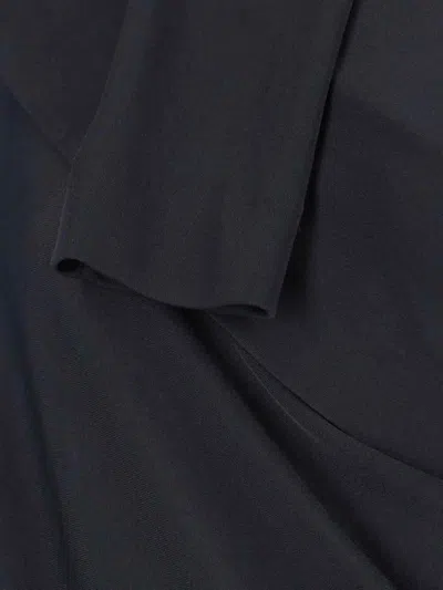 Jil Sander Black Layered Midi Dress