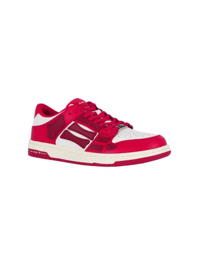 Amiri Low Top Sneakers Contrast Panels In Red