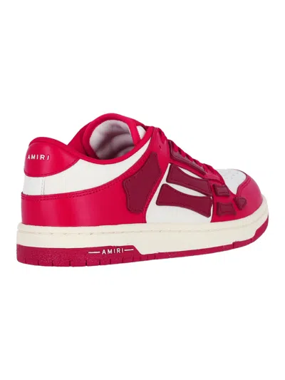 Amiri Low Top Sneakers Contrast Panels In Red
