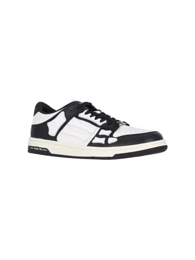 Amiri Mens Black Skel Top Bandana-print Leather Low-top Trainers