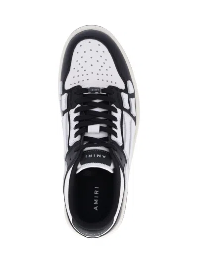 Amiri Mens Black Skel Top Bandana-print Leather Low-top Trainers