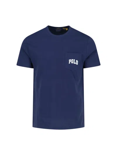 Polo Ralph Lauren Crew Neck Graphic Print Chest Pocket
