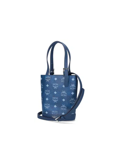 Mcm Handle Strap Shoulder Bag In Blue
