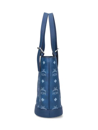 Mcm Handle Strap Shoulder Bag In Blue