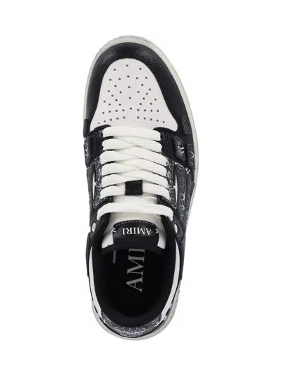 Amiri Men's Bandana Skeleton Top Low Sneakers In Black