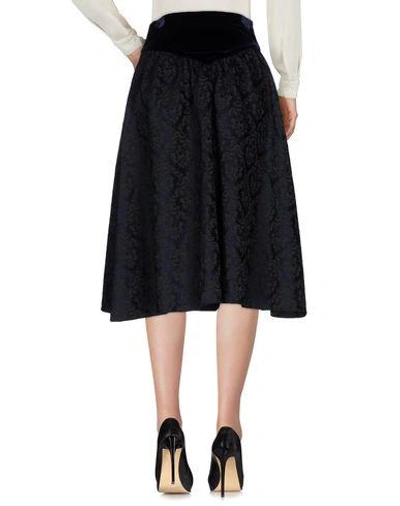 Shop Givenchy 3/4 Length Skirt In Dark Blue
