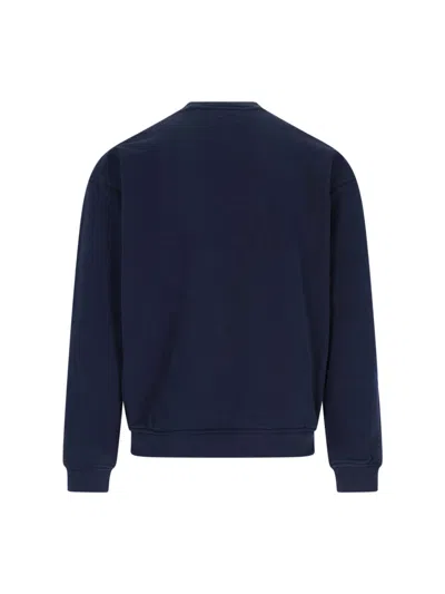 Frame Ritz Crew Neck Sweatshirt In Blue