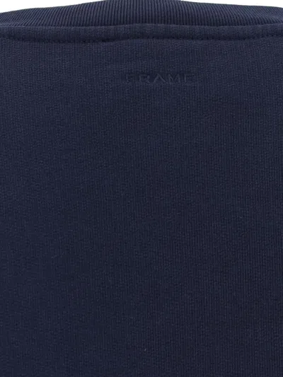 Frame Ritz Crew Neck Sweatshirt In Blue