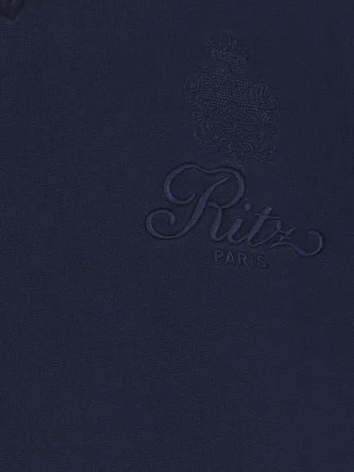 Frame Ritz Crew Neck Sweatshirt In Blue