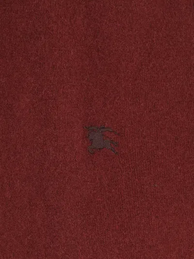 Burberry 'ekd' Cashmere Cardigan In Red