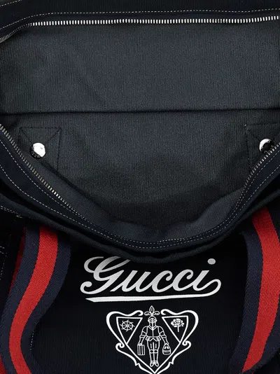 Gucci Medium Printed Canvas Bag With Web