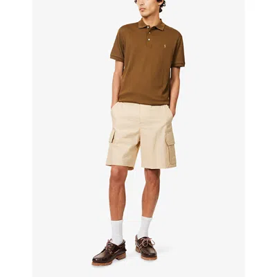 Polo Ralph Lauren Custom Slim Fit Soft Cotton Polo Shirt In Brown