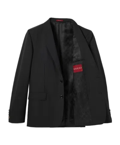 Gucci Wool Suit In Black