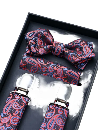Moustache Paisley-jacquard Accessory Set In Multi