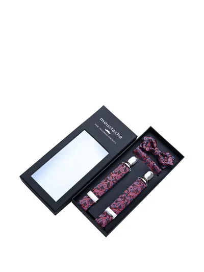 Moustache Paisley-jacquard Accessory Set In Multi