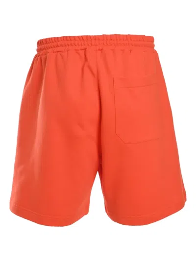 Msgm Elasticated-waist Track Shorts In Red